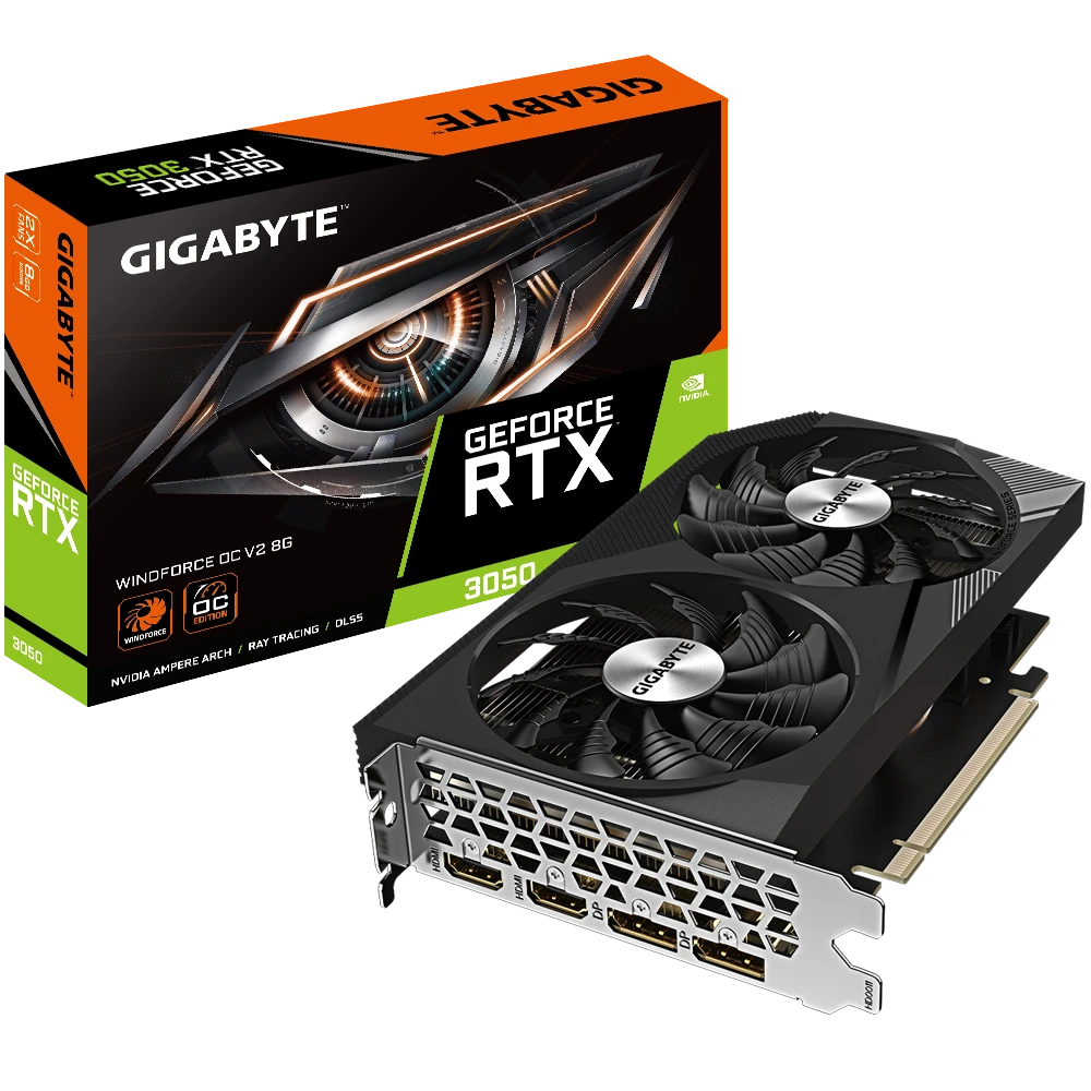 Gigabyte GeForce RTX 3050 WINDFORCE OC V2 8G
